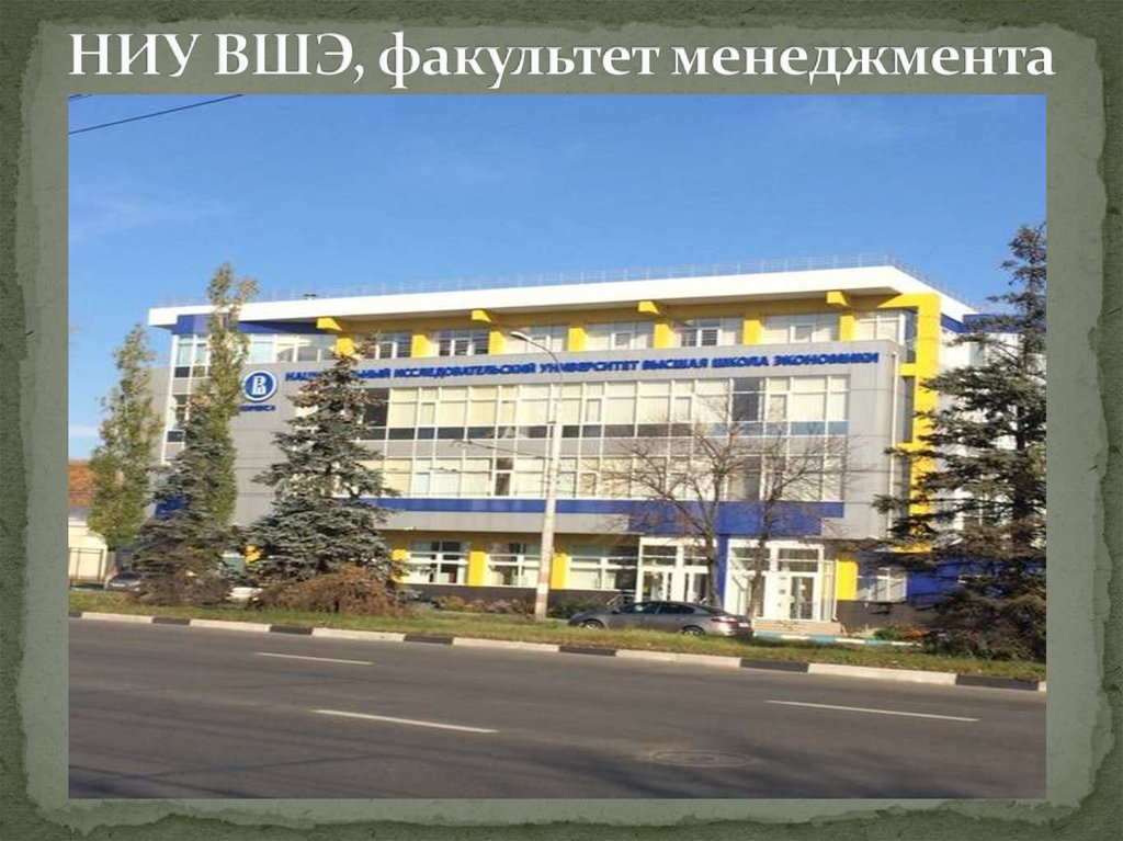 НИУ ВШЭ, факультет менеджмента