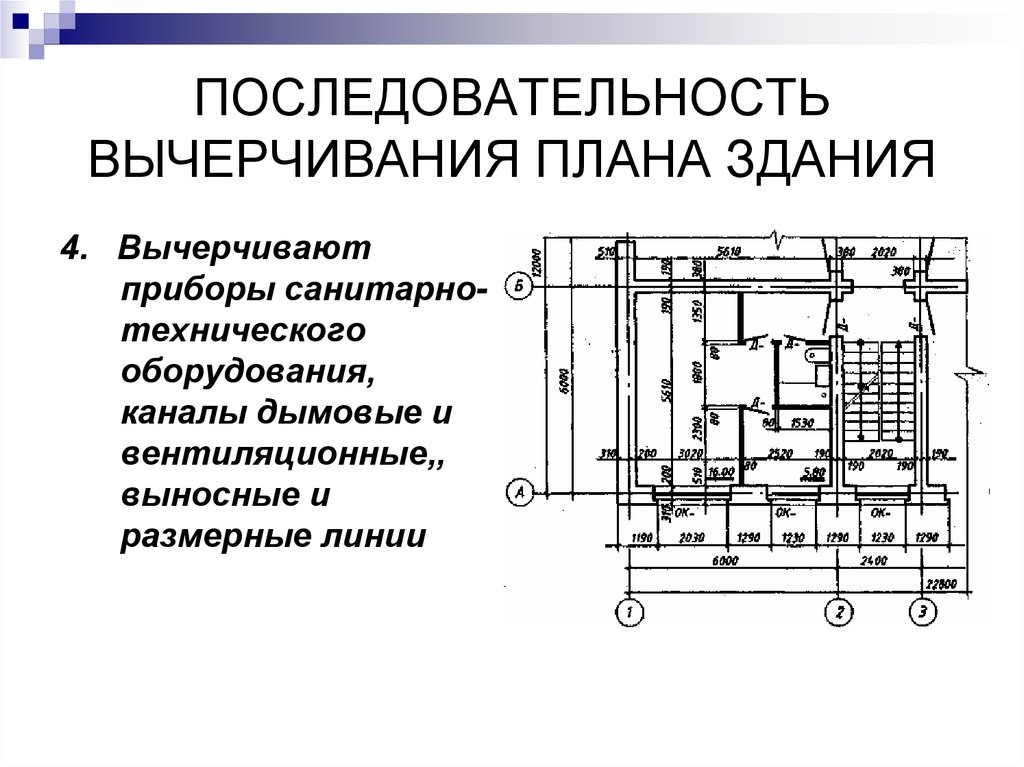 Характеристика планов здания