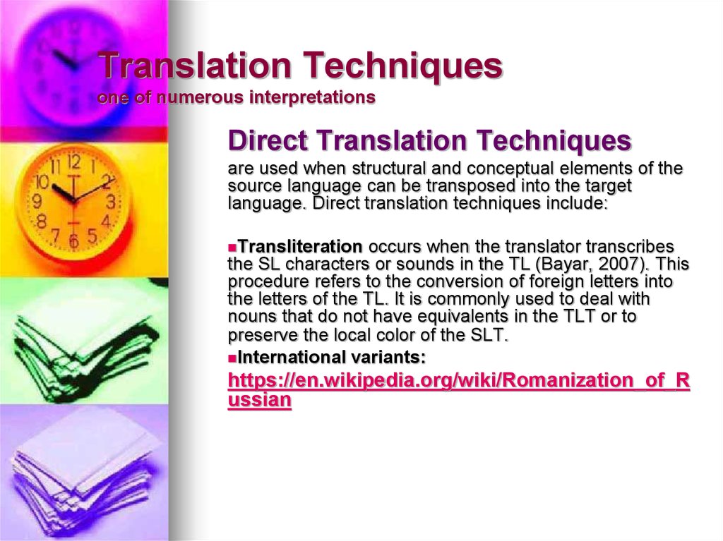 Translation as a means of intercultural collaboration. Lesson 2 ...