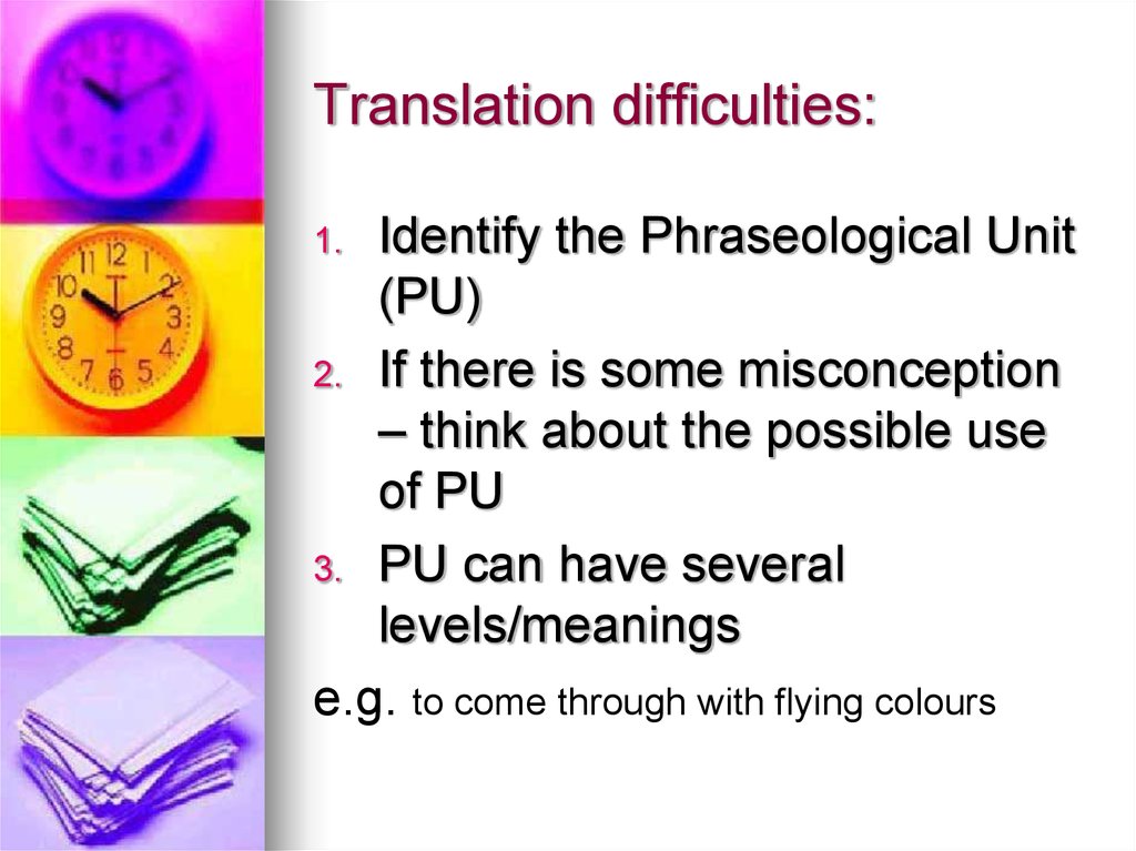 Translation difficulties: