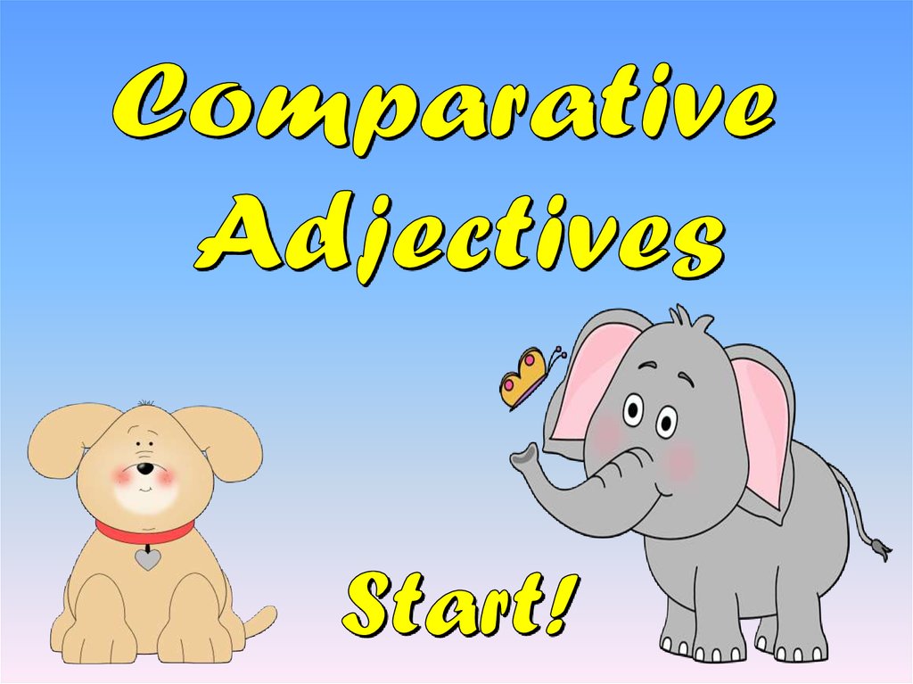 Comparatives Adjectives Online Presentation