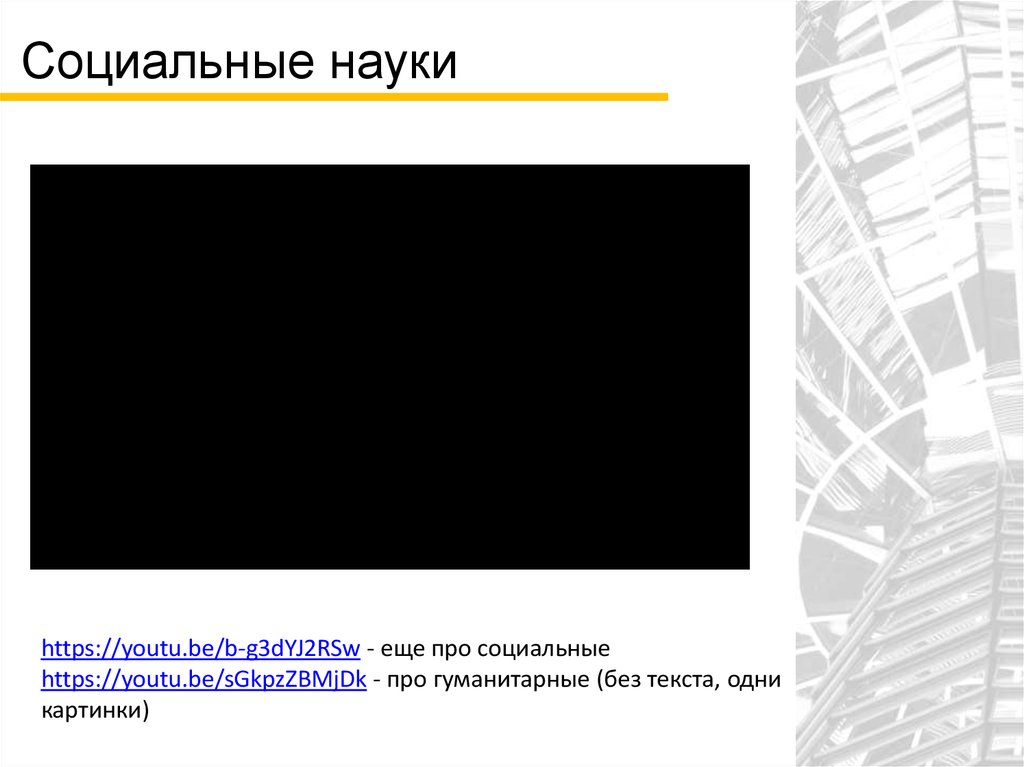 Социальные науки