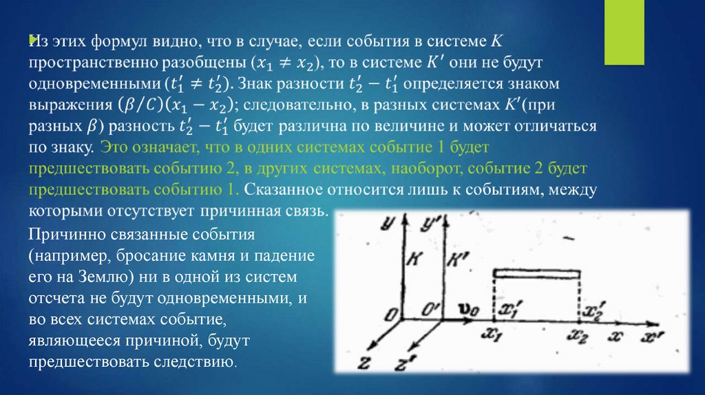 Постулат относительности. Длительность событий в разных системах отсчета. Следствия из преобразований Лоренца. Релятивистское преобразование скоростей. Релятивистский осциллятор.