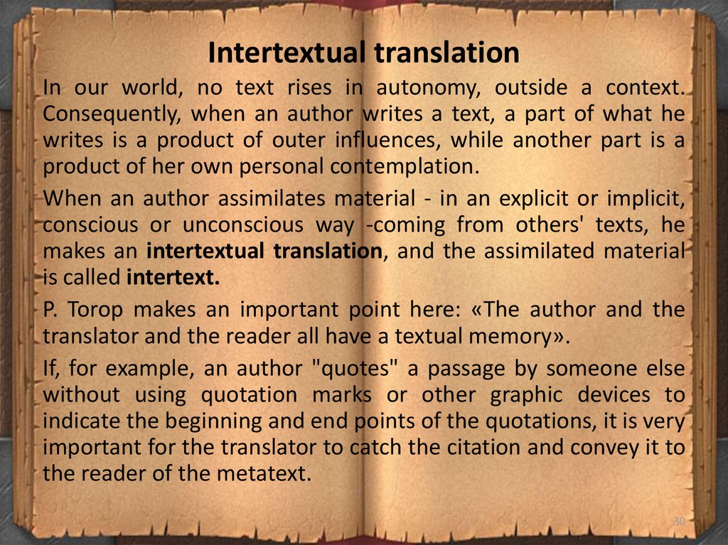 Intertextual translation