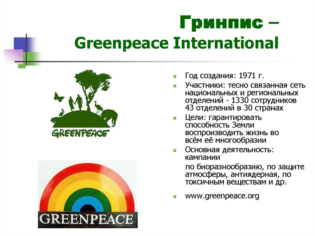 Гринпис – Greenpeace International