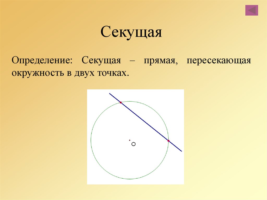 Касательной называется. Секущей по отношению к окружности. Секущая прямая к окружности. Секущие по отношению к окружности. Секущая по отношению к окружности.