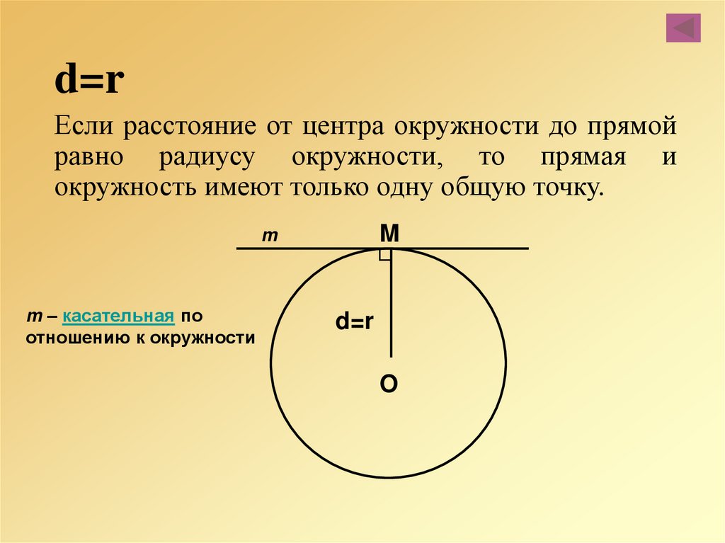 Р окружности. Признак касательнойокружносии. Признак касательной. Расстояние от центра окружном. Признак касательной к окружности.