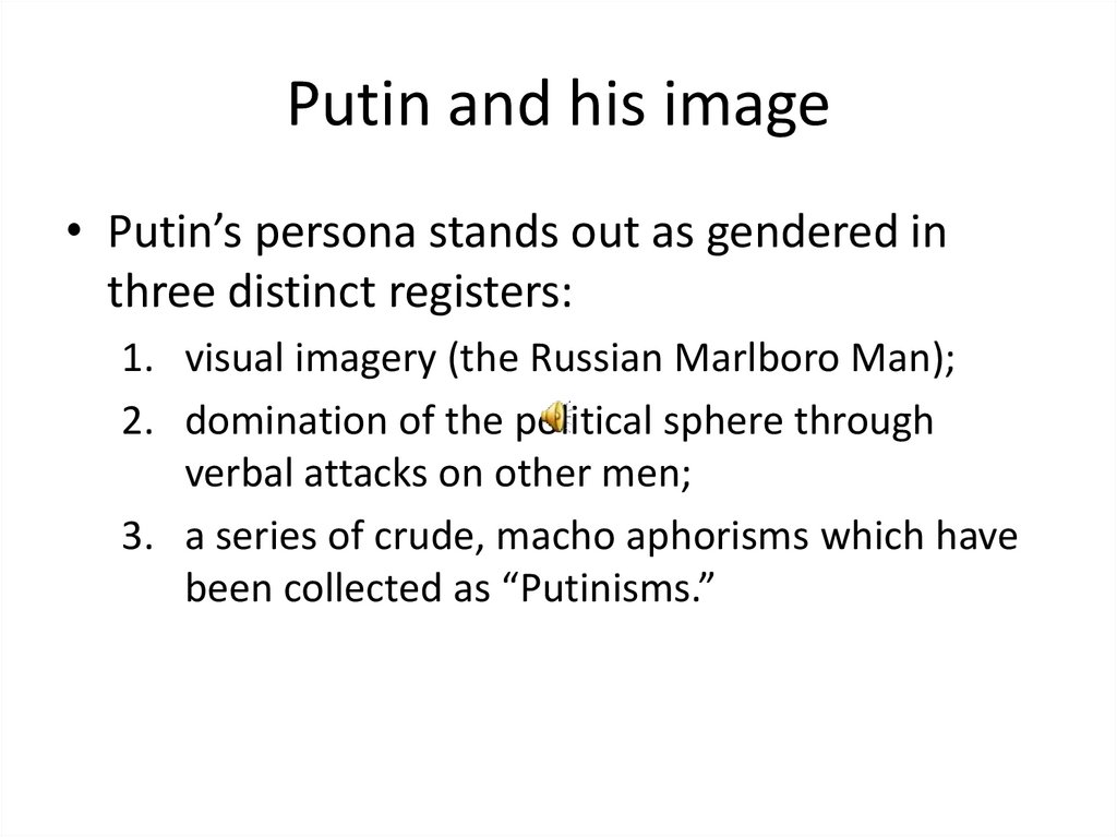Putin and his image