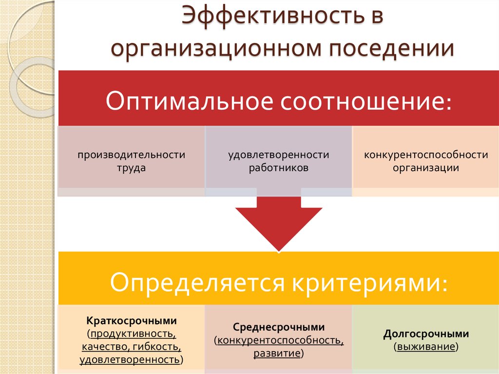 Поведение эффективности