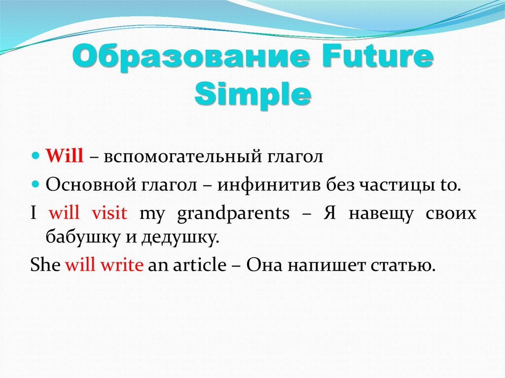 Форма образования будущего времени. Future simple образование. Future simple презентация. Как образуется Future simple. Образование Футуре Симпл.