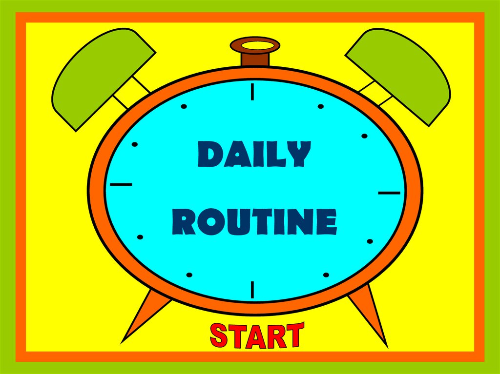 Daily routine презентация