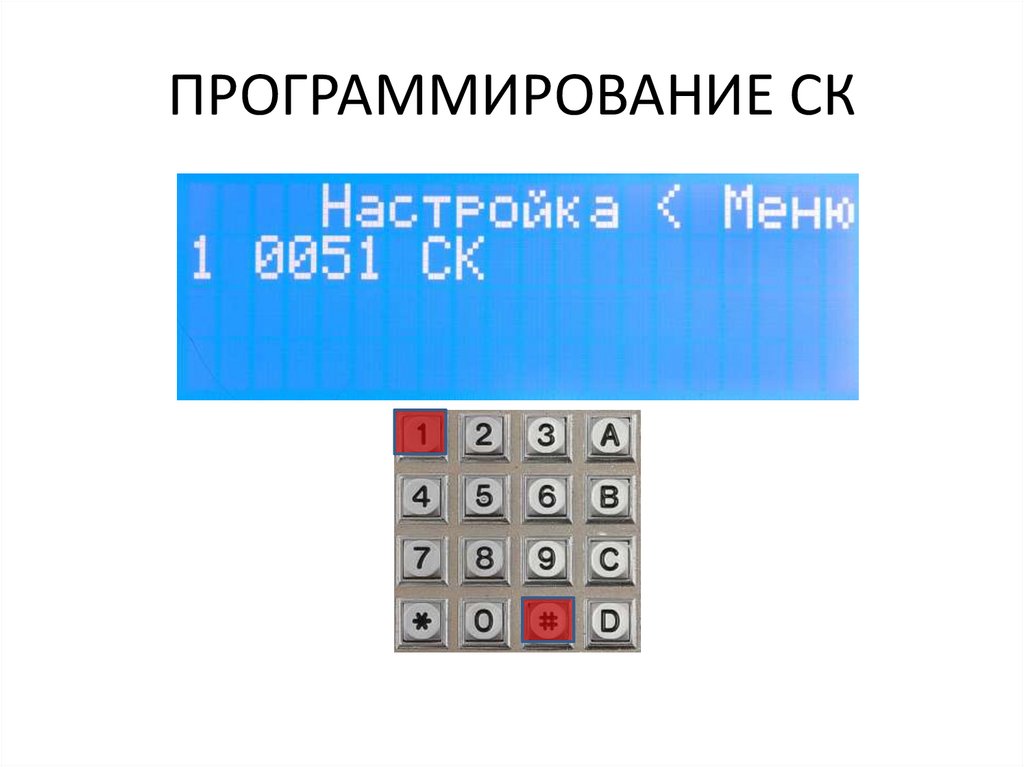 ПРОГРАММИРОВАНИЕ СК