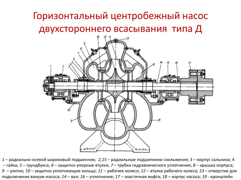 Насос типа д чертеж