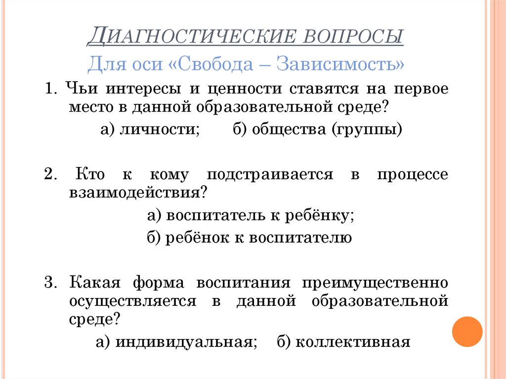 Диагноз отвечать вопросом на вопрос