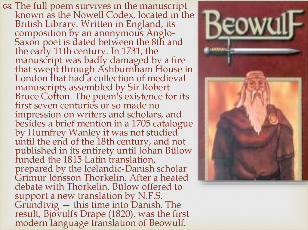 poem beowulf conventional