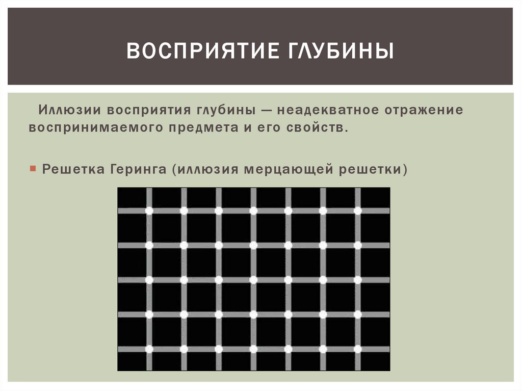 Презентацию иллюзии восприятия