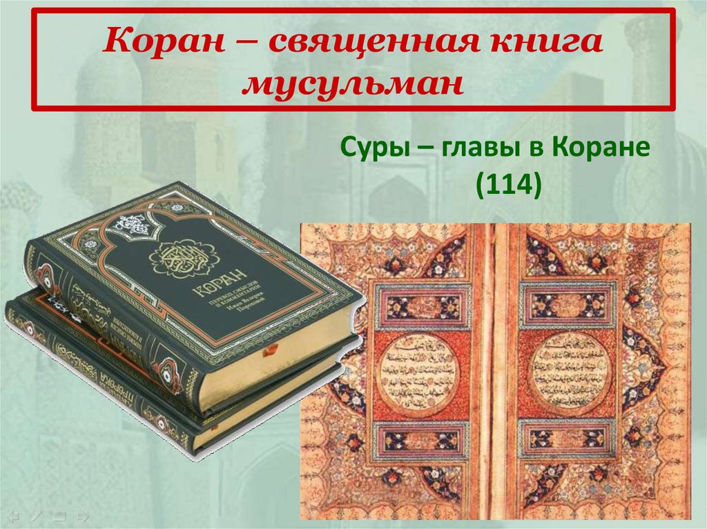 Книга ислама название