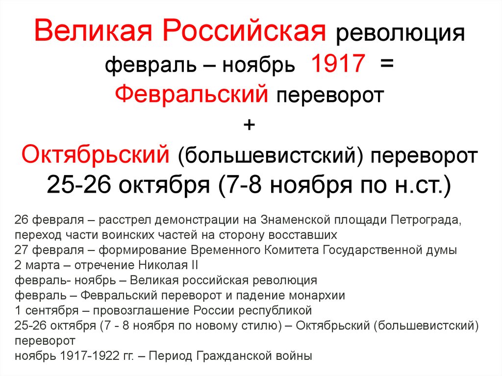 Февральская революция 1917 года презентация 10 класс