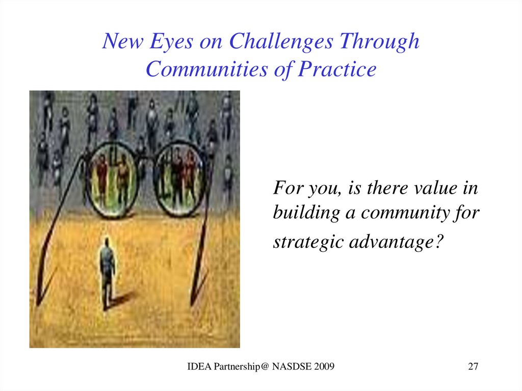 New Eyes on Challenges Through Communities of Practice