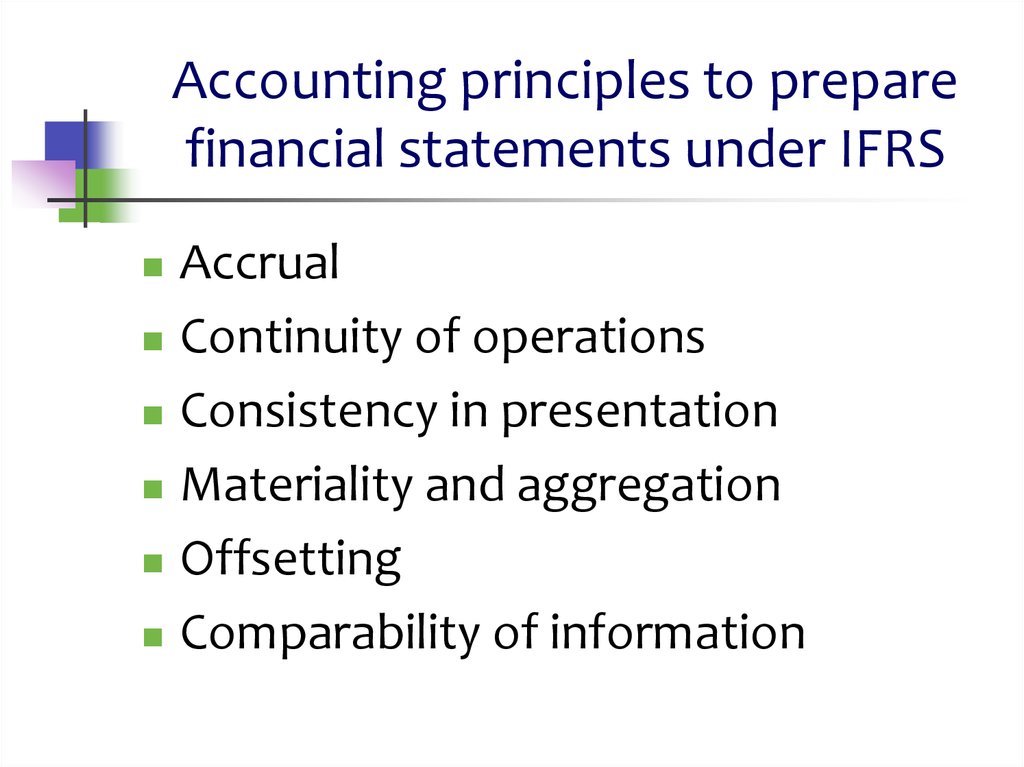 International Financial Reporting Standards The Structure Of IFRS 