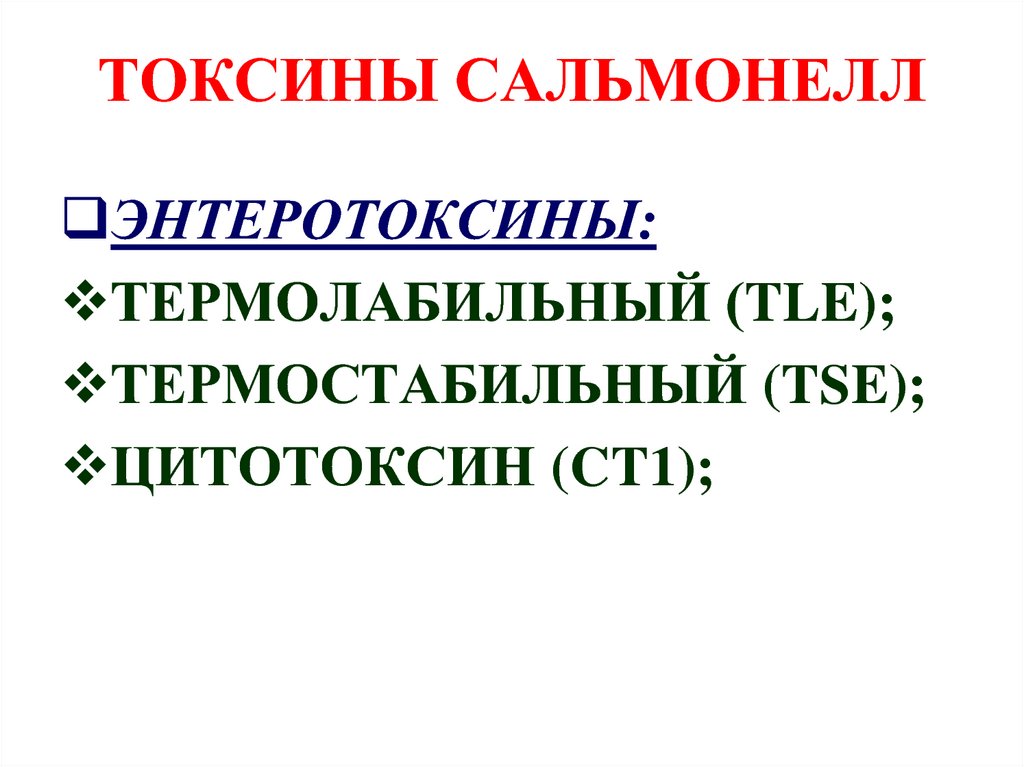 Патогенез сальмонеллеза схема