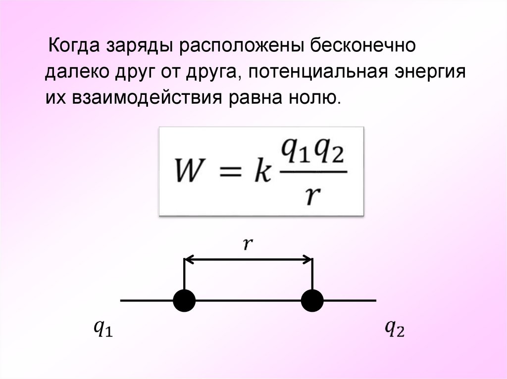 Как изменится сила электростатического взаимодействия. Презентация работа электростатического поля. Потенциальный характер электростатического поля.