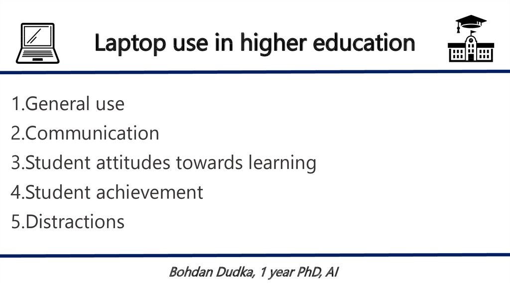 Laptop Use In Higher Education Online Presentation