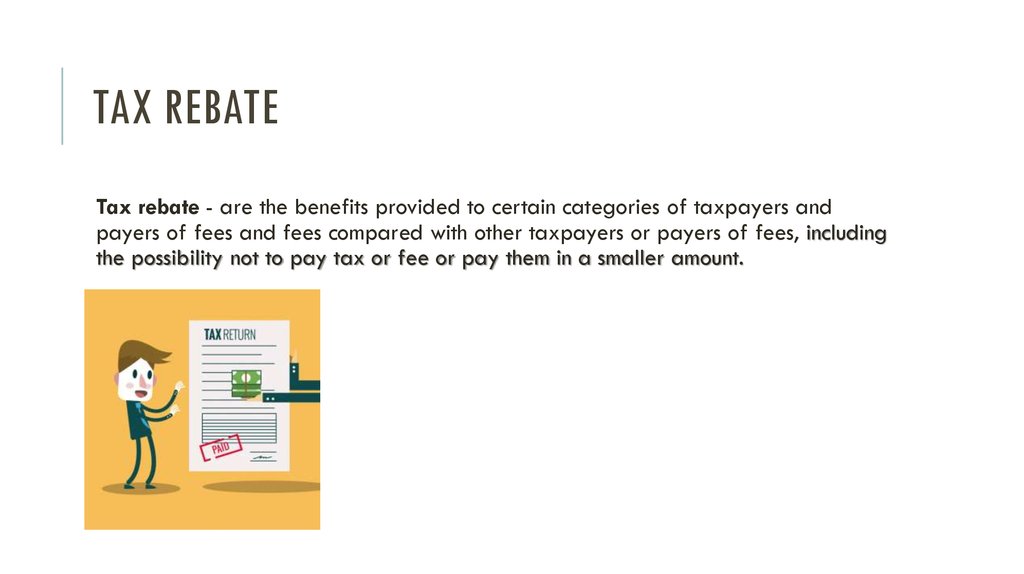 Tax Rebate Economics Definition