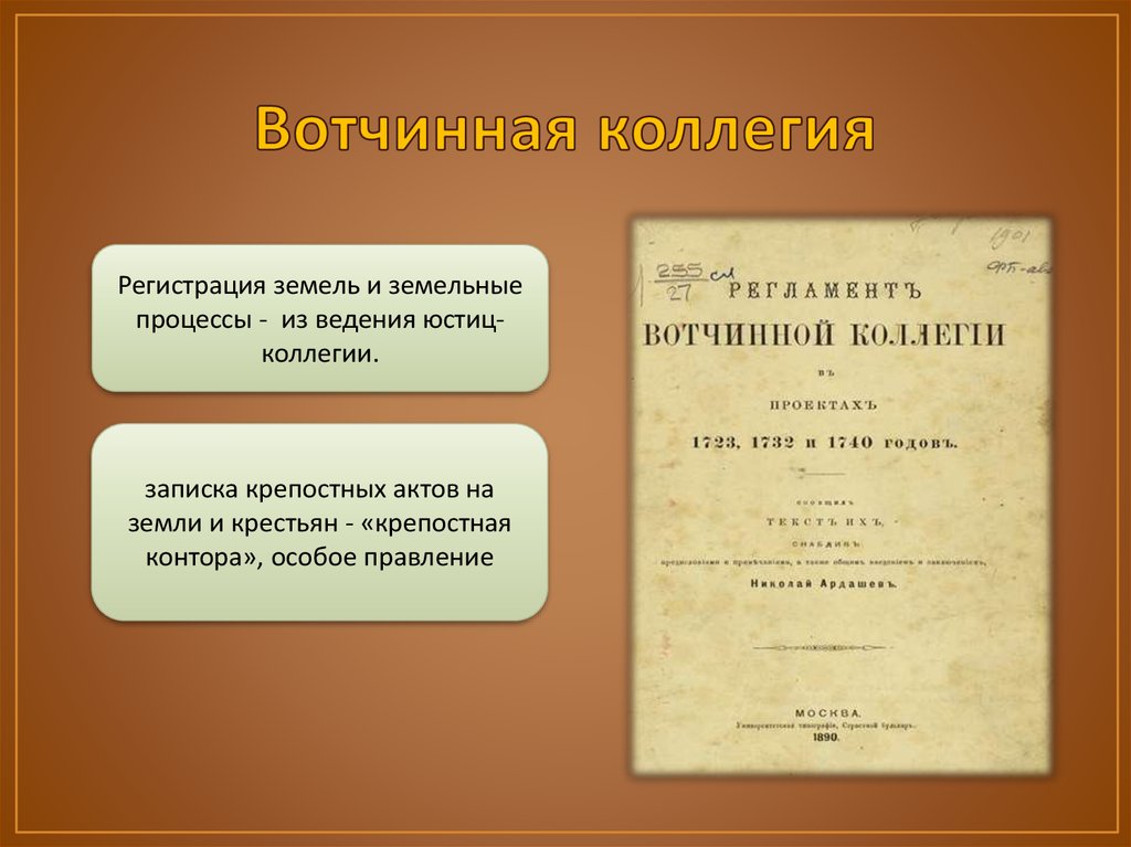 Коллегии при петре 1 дата. Вотчинная коллегия. Вотчинная коллегия при Петре. Вотчинная коллегия занималась. Вотчинная коллегия функции.