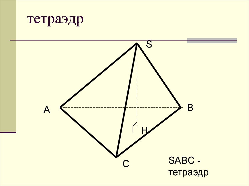 На рисунке 105 изображен тетраэдр