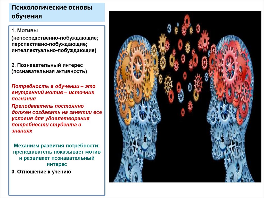 Психологические основы преподавания