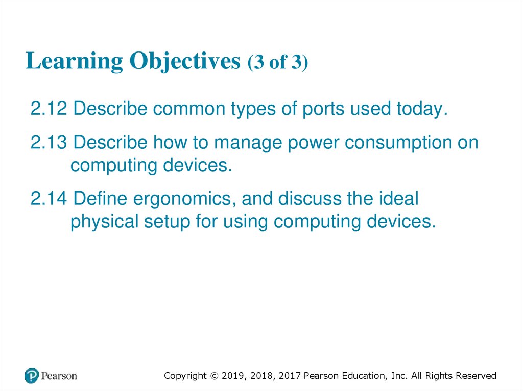 Learning Objectives (3 of 3)