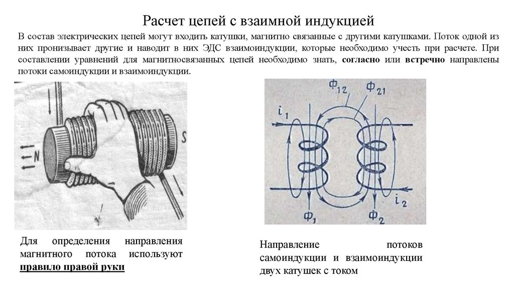 Рассмотрите рисунки двойственных изображений и укажите в чем проявляется закон взаимной индукции