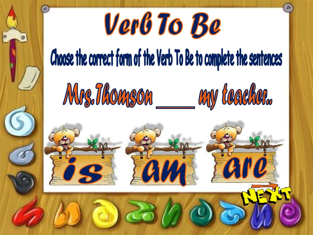 Verb To Be Online Presentation