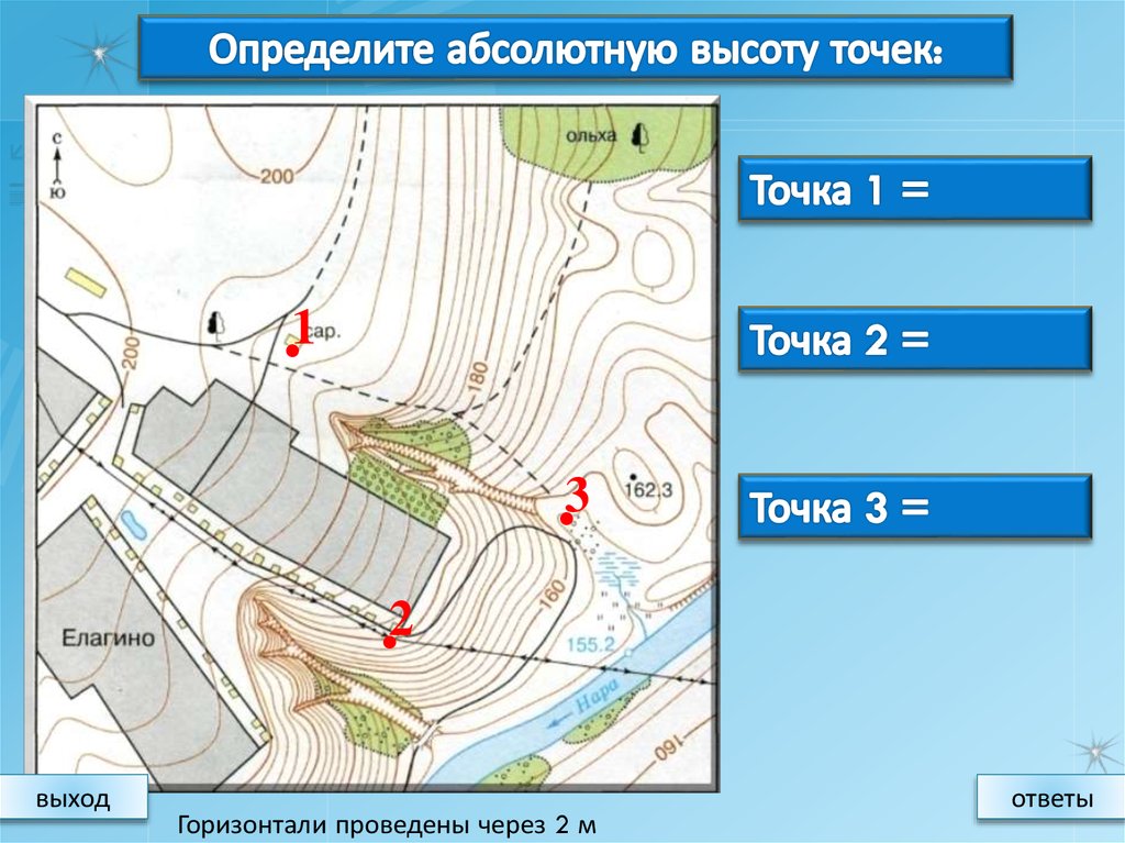 Изображение рельефа на топографических картах презентация