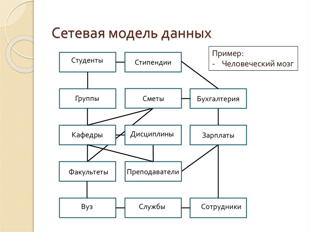 Презентация сетевая модель данных 11 класс