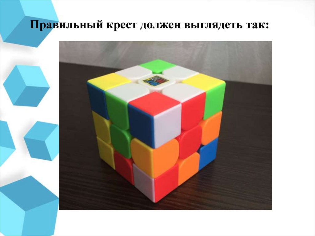 Правильный крест должен выглядеть так: