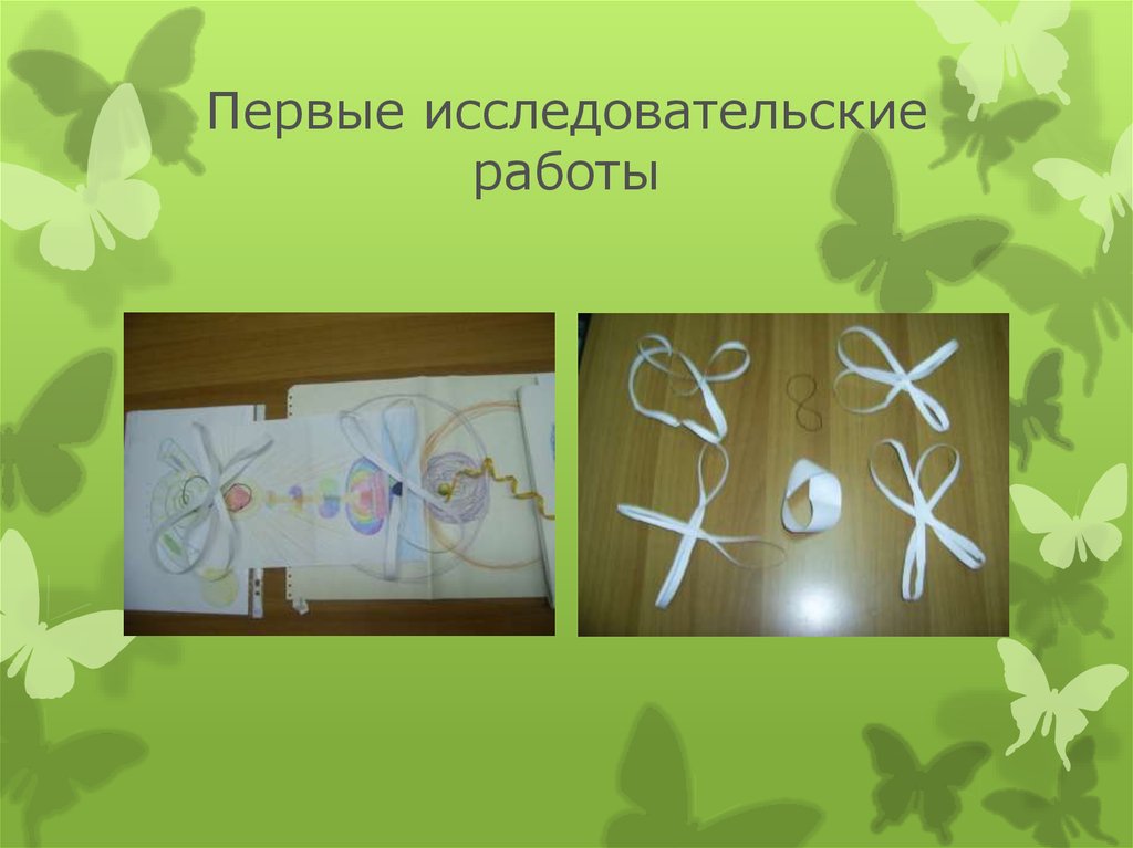 Первые исследовательские работы