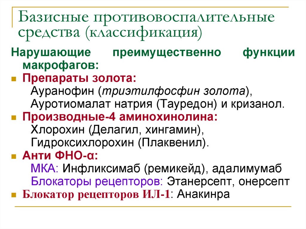 Природные противовоспалительные средства