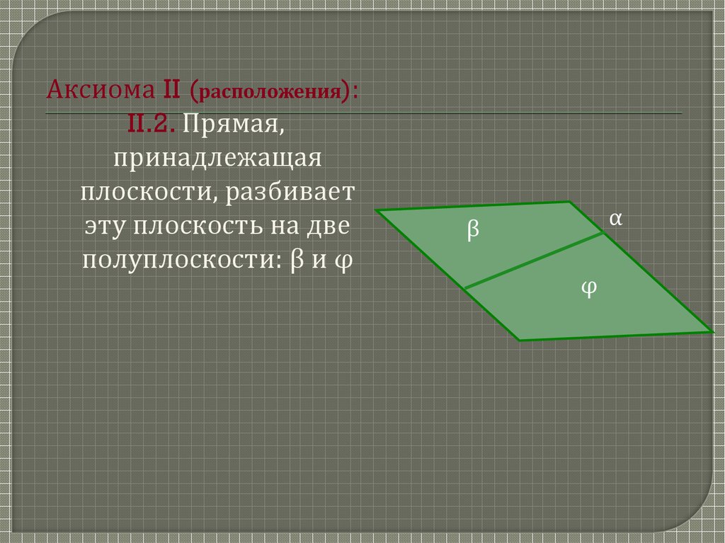 Плоскость в планиметрии