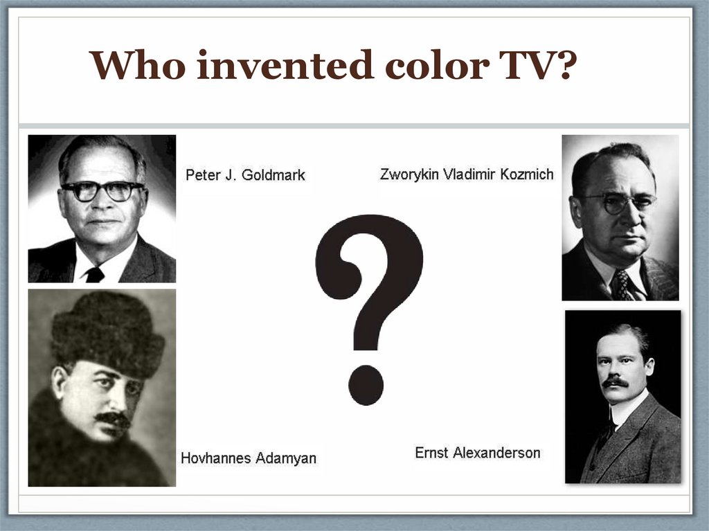 Who Really Invented the Colored TV?