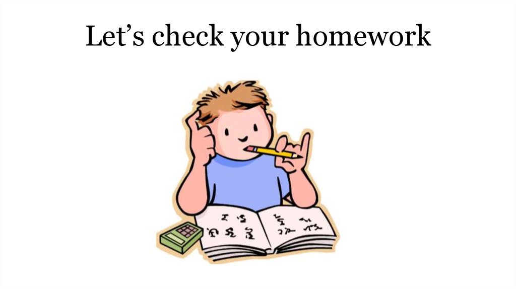 let's check homework