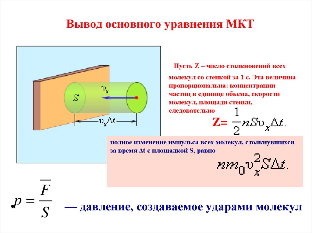 Основное уравнение молекулярно кинетической теории идеального газа. Вывод формулы основного уравнения МКТ. Вывести основное уравнение молекулярно-кинетической теории газов. Вывод формулы молекулярной кинетической теории. Вывод уравнения основного уравнения МКТ.