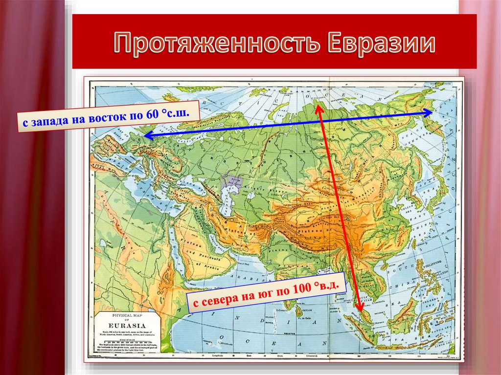 Определение евразии. Протяженность Евразии с севера на Юг и с Запада на Восток. Протяженность материка Евразия. Протяженность материка Евразия с Запада на Восток. Протяжённость материка Евразии с севера на Юг и с Запада на Восток.
