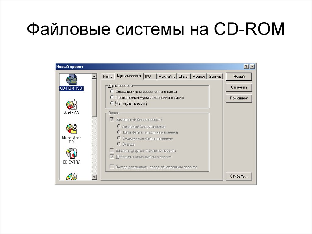 Файловые системы на CD-ROM