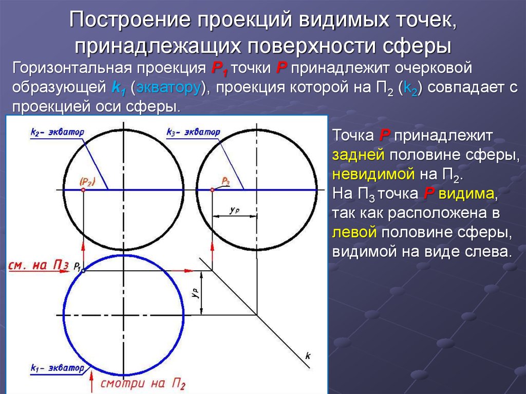 Отметить поверхность