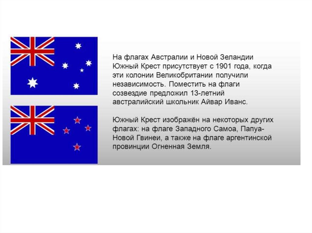 Флаг новой зеландии и австралии различия