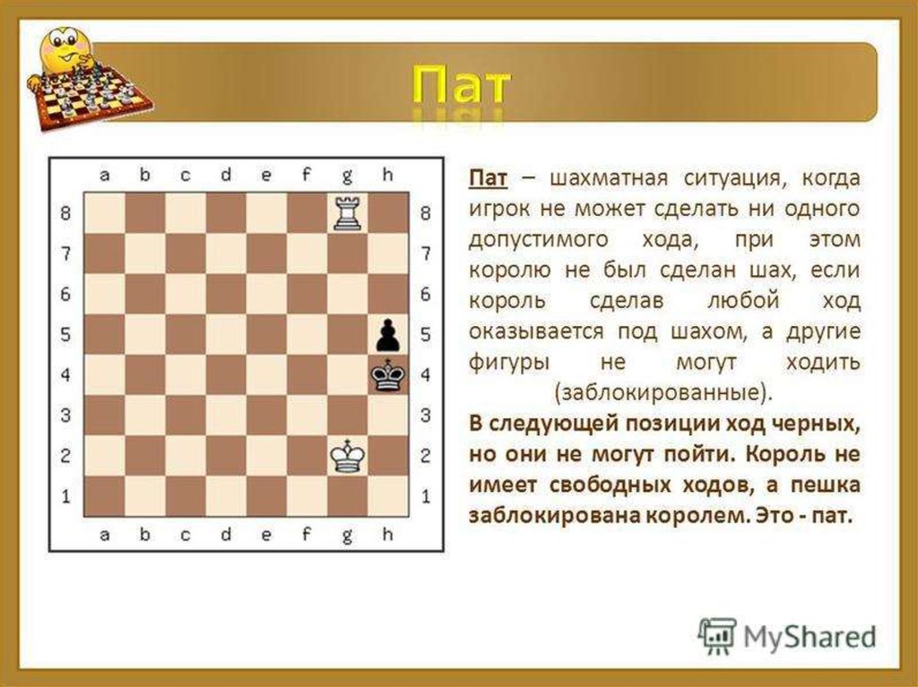 Король ладья ход. Что такое Шах мат и ПАТ В шахматах. Шахматы ничья ПАТ. Мат Легаля в шахматах 7 ходов. Патовая ситуация в шахматах.