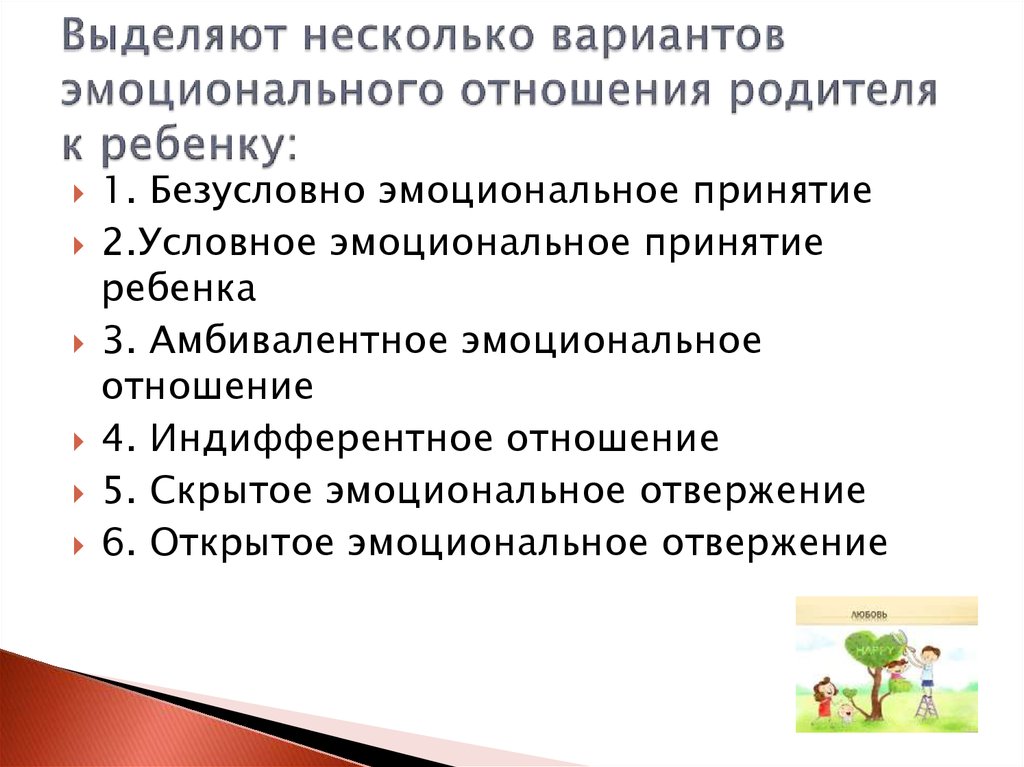 Детско родительские отношения презентация