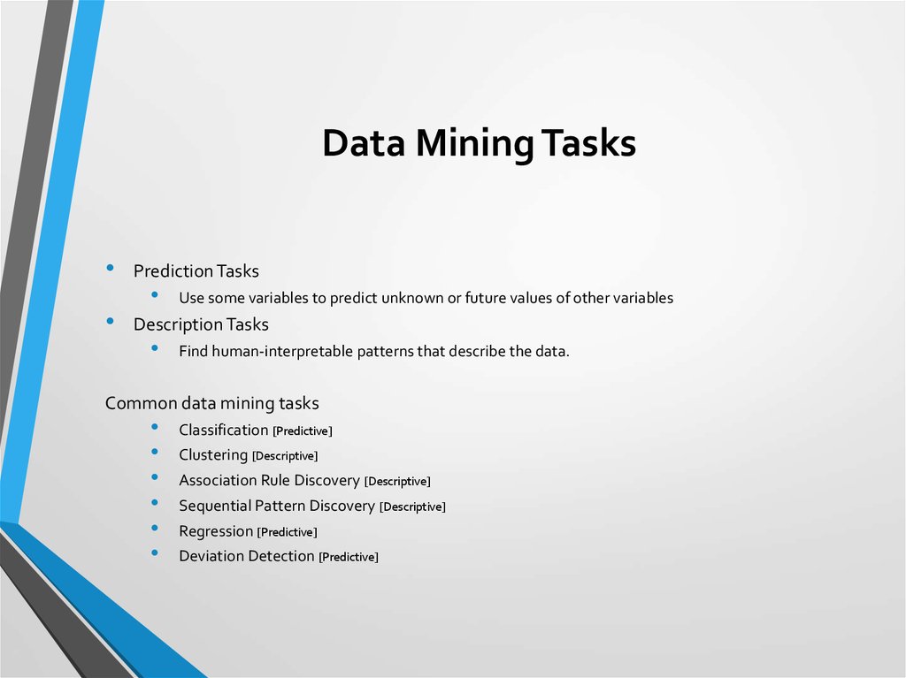 Data Mining Tasks